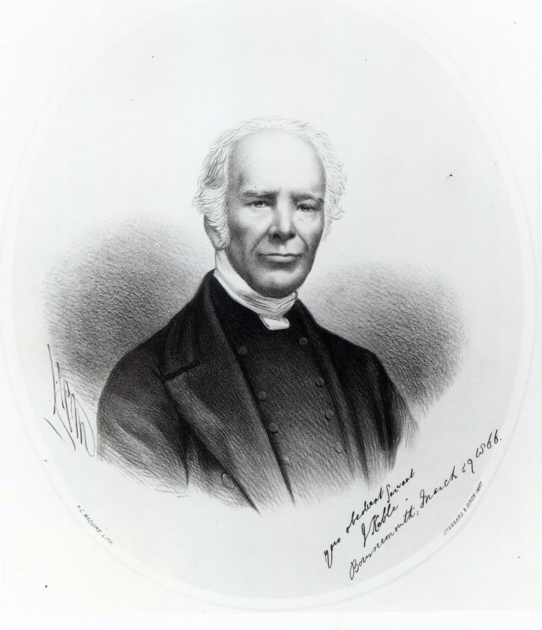 John Keble, 1866 (litografi) af English School