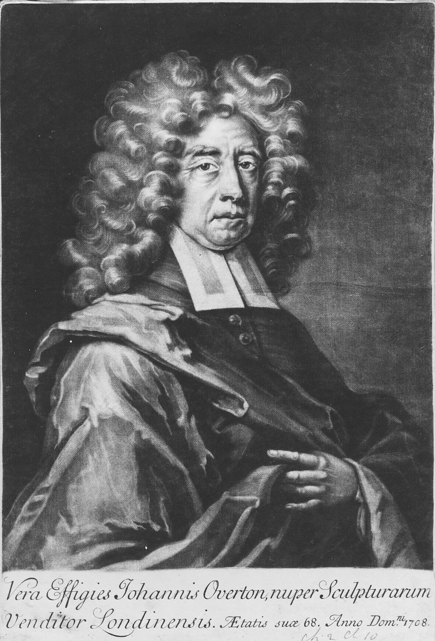John Overton, 1708 (mezzotint) af English School
