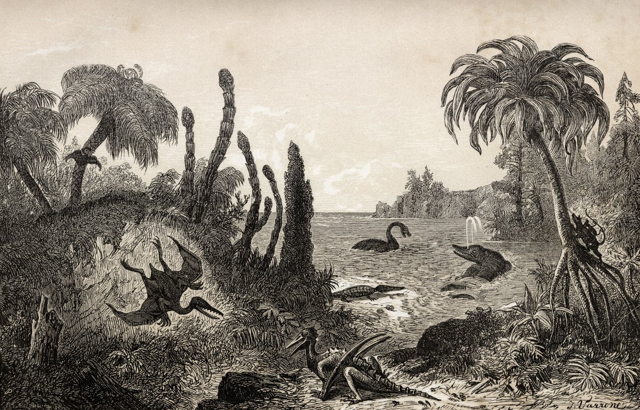 Jurassic Landscape af English School
