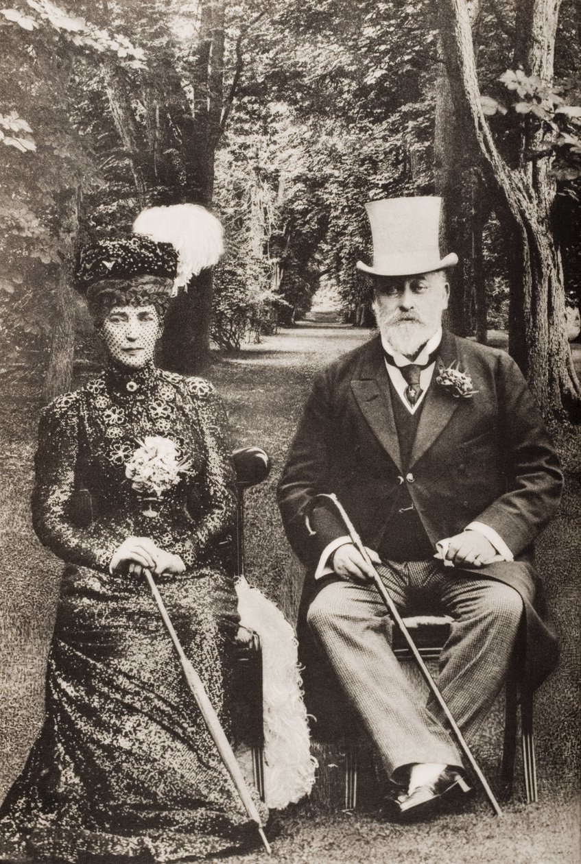Kong Edward VII og dronning Alexandra, illustration fra 