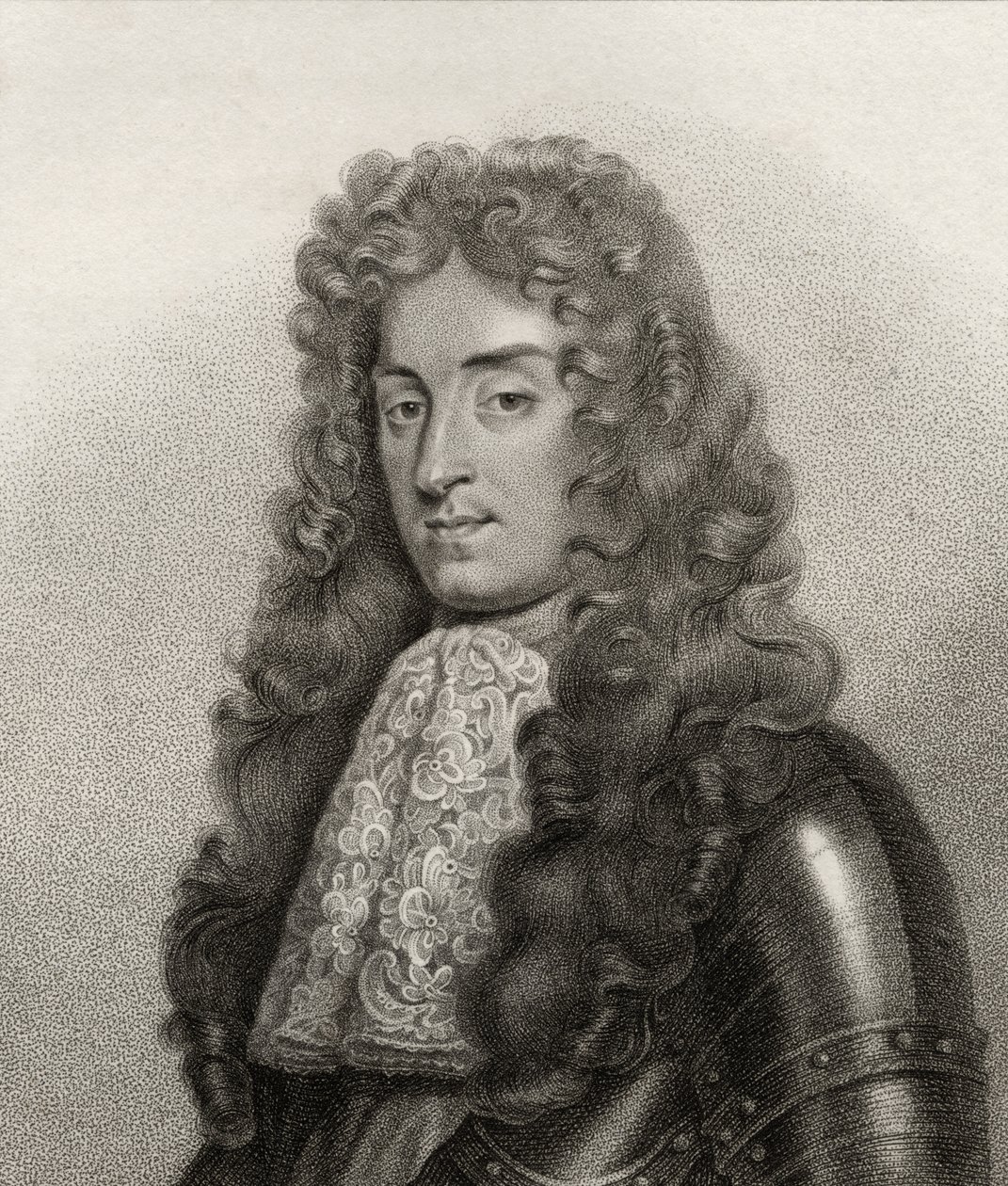 King James II, graveret af Bocquet, fra 