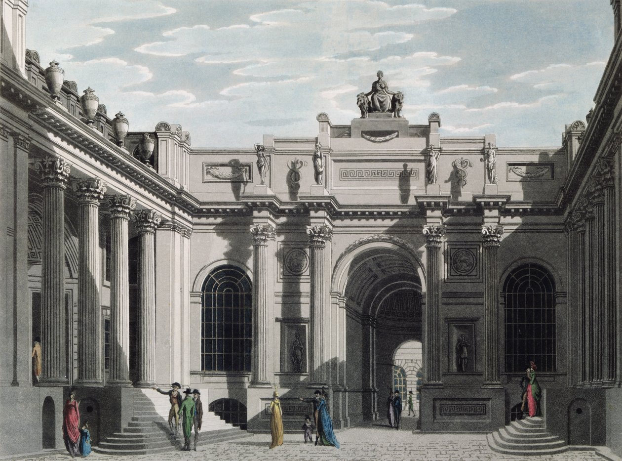 Lothbury Court, Bank of England 1801 af English School