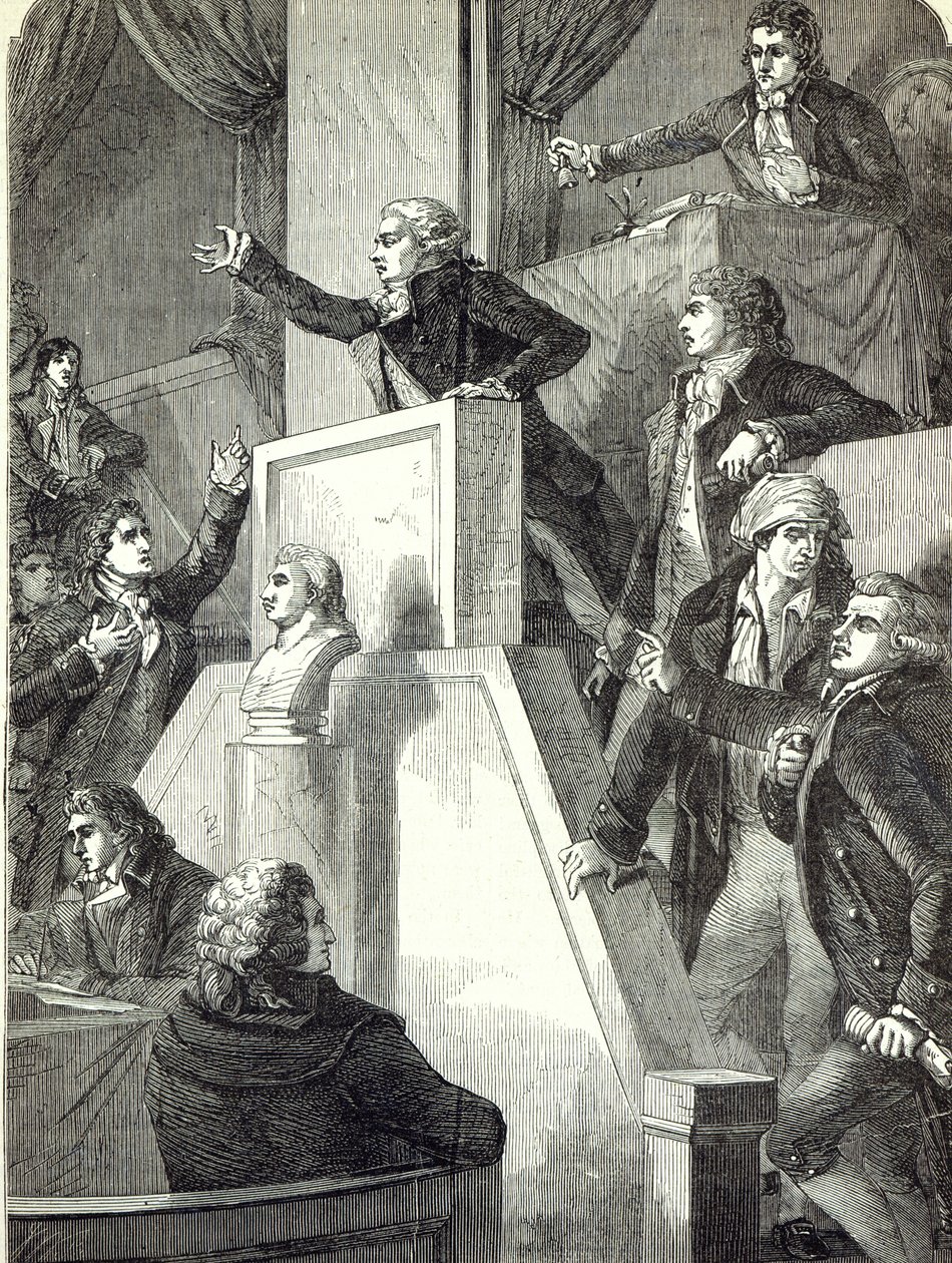 Nationalforsamlingens møde, 1791 af English School
