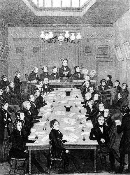 Landskonventets møde, 1842 af English School