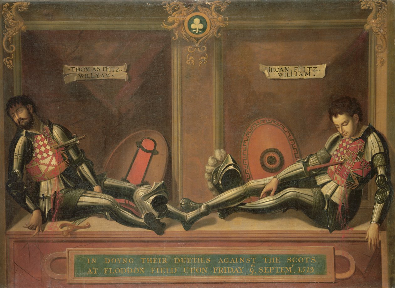 Mindesmærke for John og Thomas Fitzwilliam, brødre til William, Earl of Southampton af English School