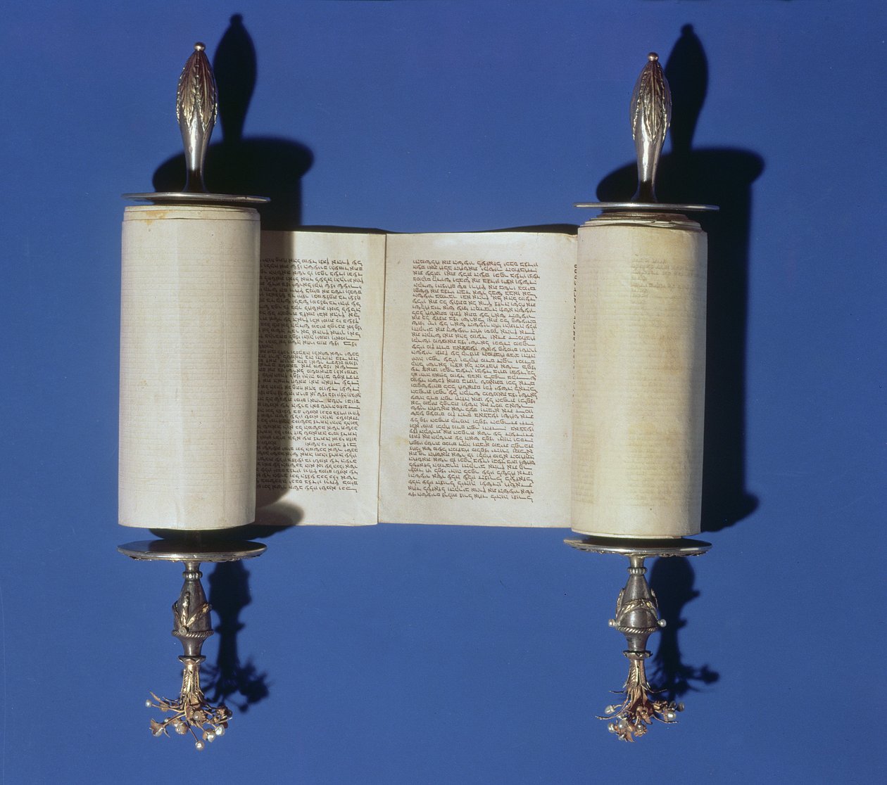 Miniature Torah Scroll, 1765 (pergament) af English School