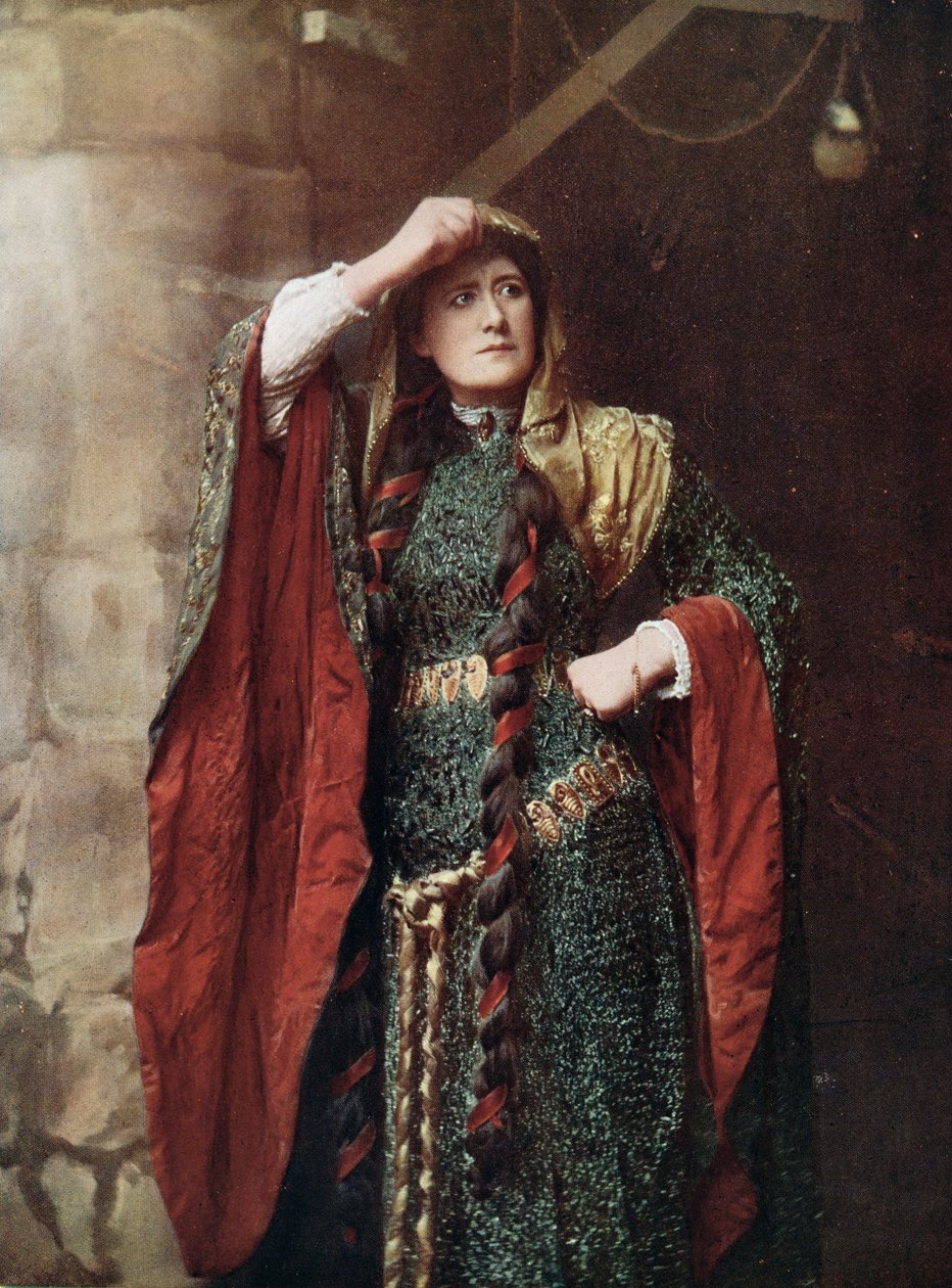 Miss Ellen Terry (1847-1928), fra et fotografi af Window & Grove af English School