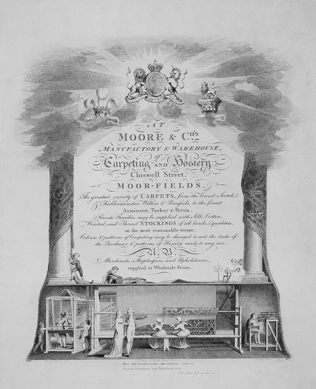 Moore und Co. Handelskort af English School