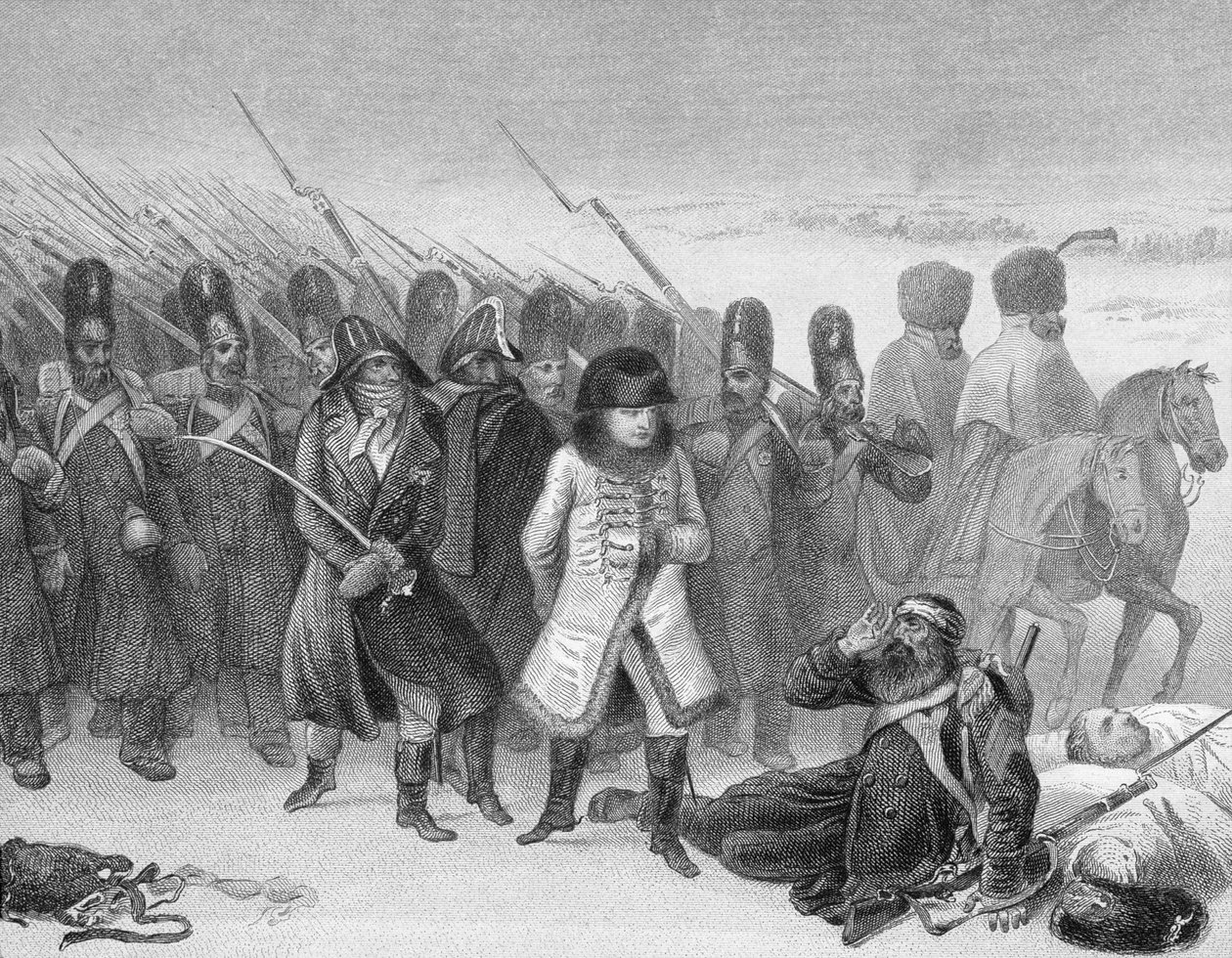 Napoleons tilbagetog fra Rusland i 1812 af English School