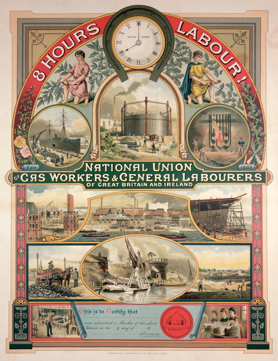 National Union, Gasarbejder og General Labourers, 1889 af English School