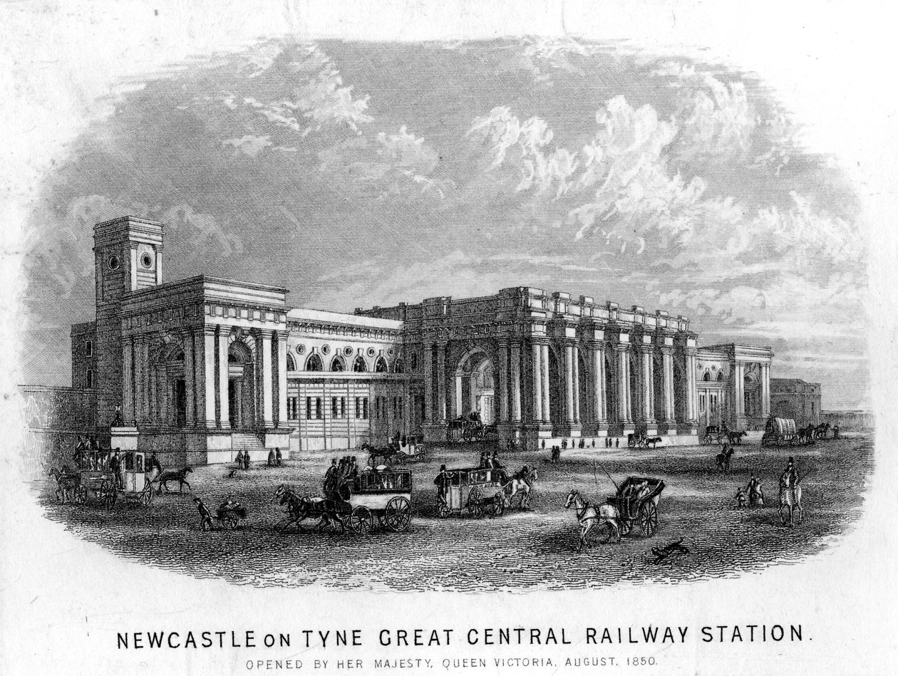 Newcastle-upon-Tyne Great Central Railway Station af English School