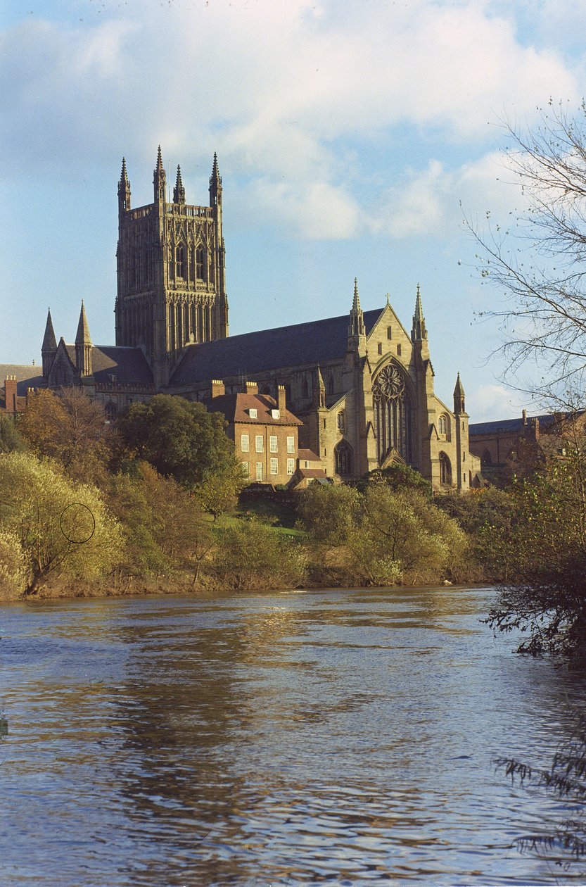 Nordvestudsigt fra floden Severn af English School
