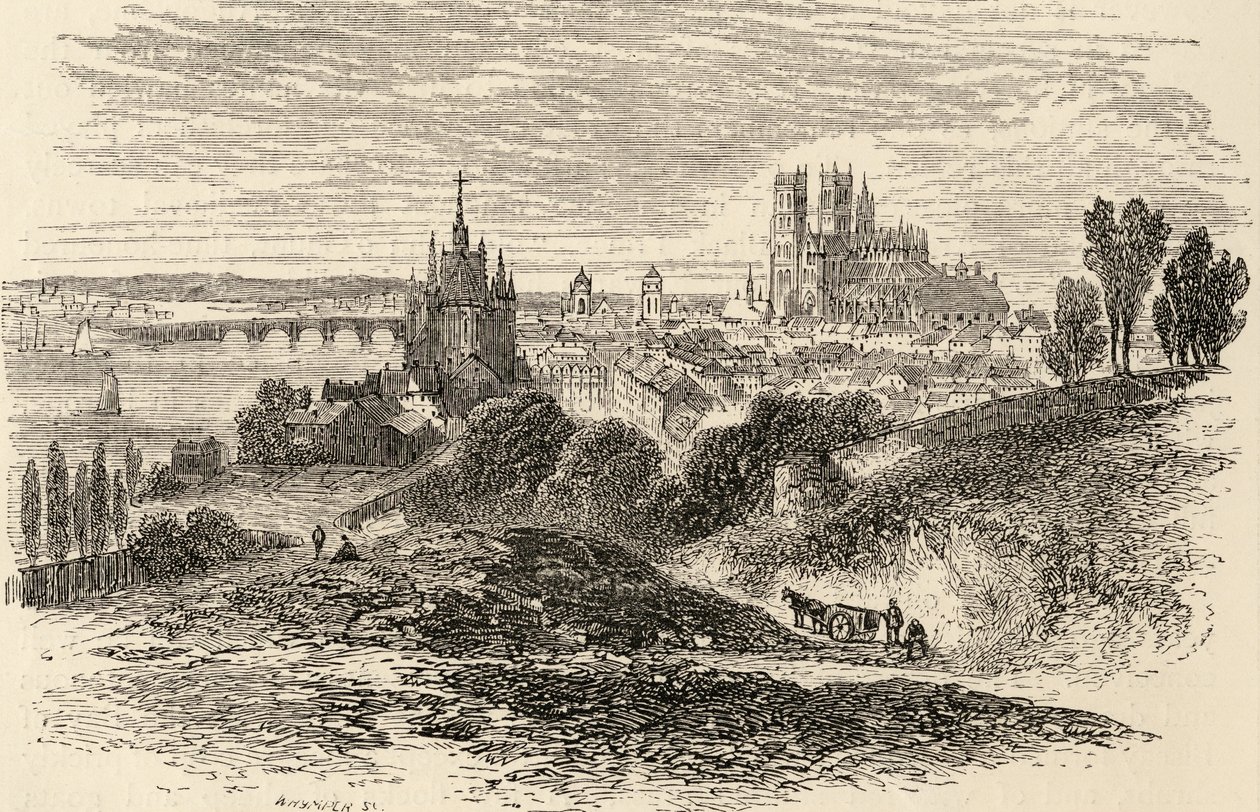 Orleans, Frankrig, illustration fra 