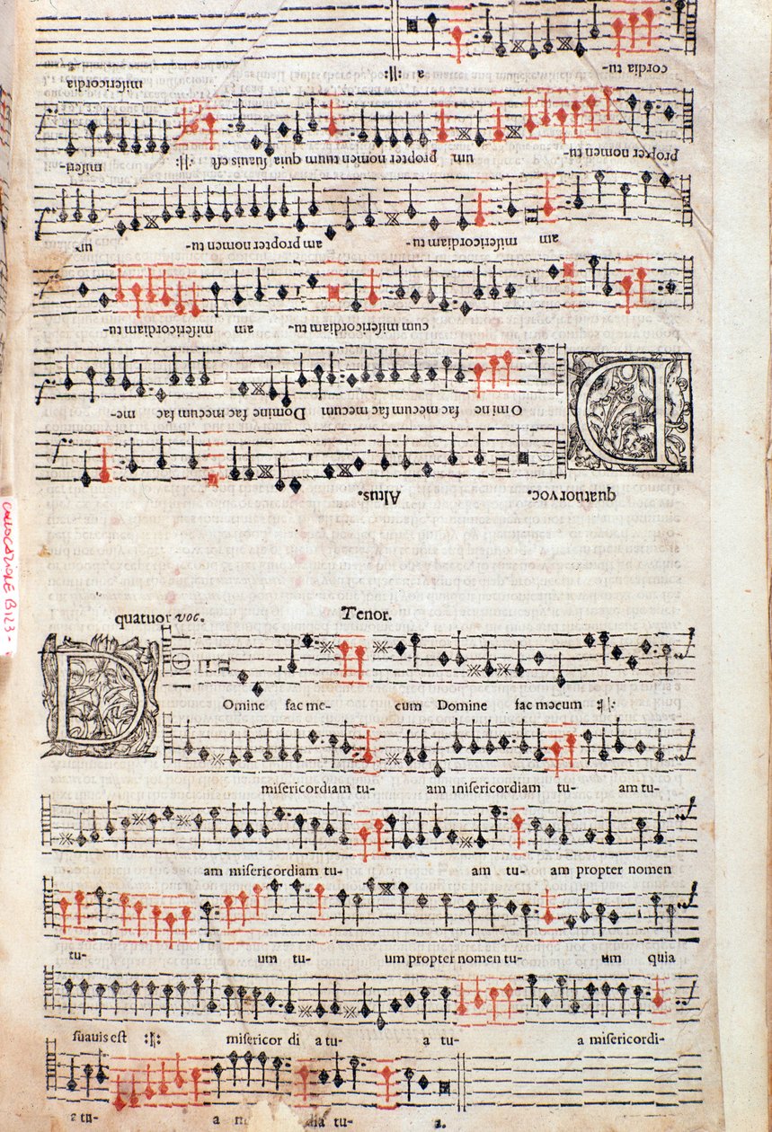 Side fra A Plaine and Easie Introduction to Practicall Musicke af Thomas Morley, Detail, 1597 af English School
