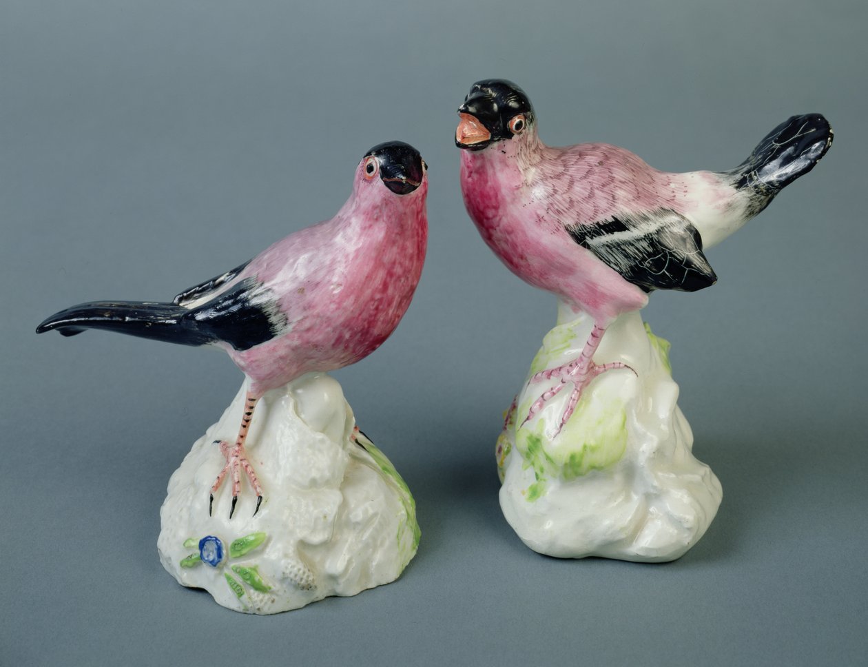 Par bue bullfinches, 1755 (keramik) af English School