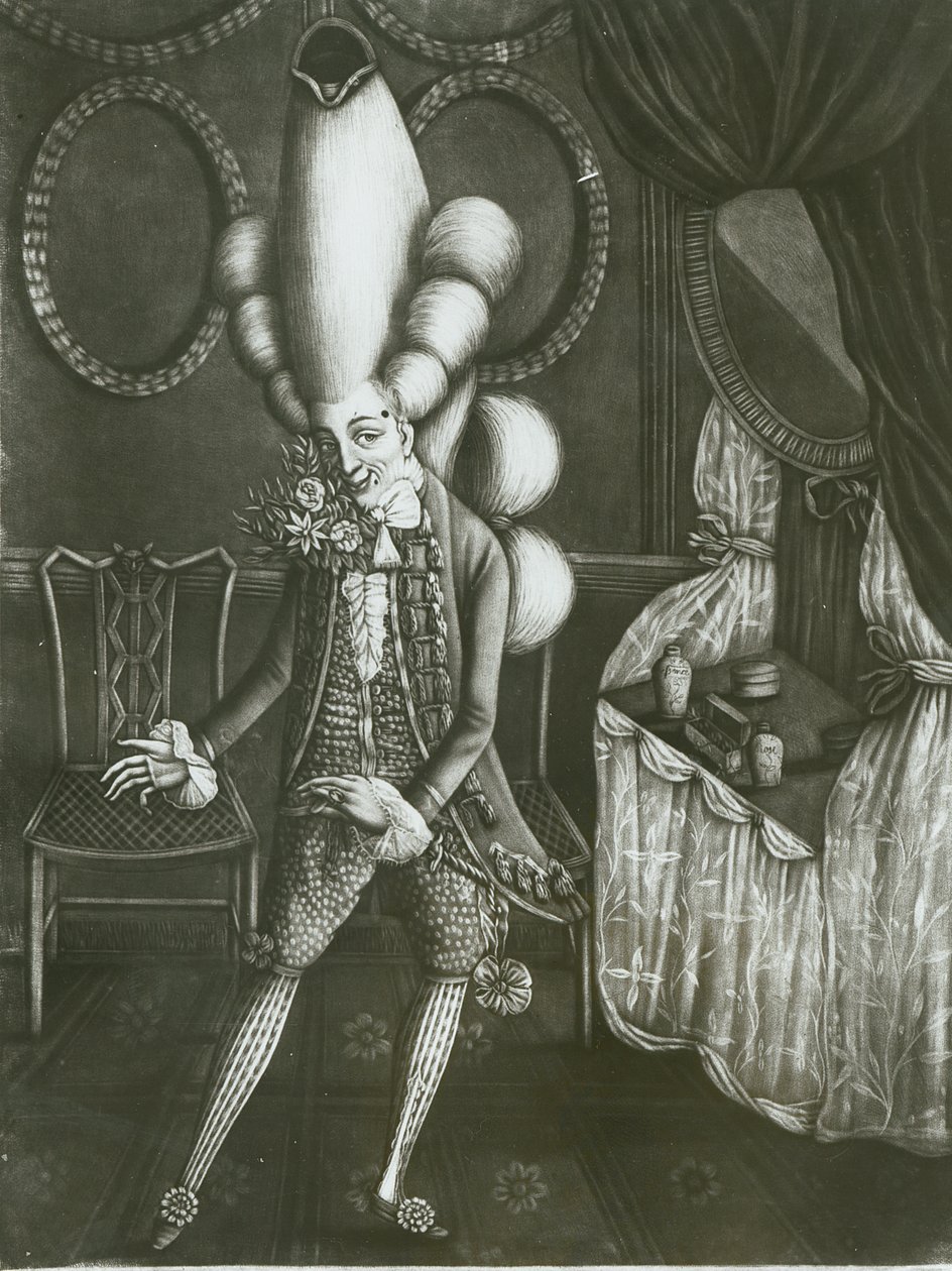 Pantheon Macaroni, 1773 af English School