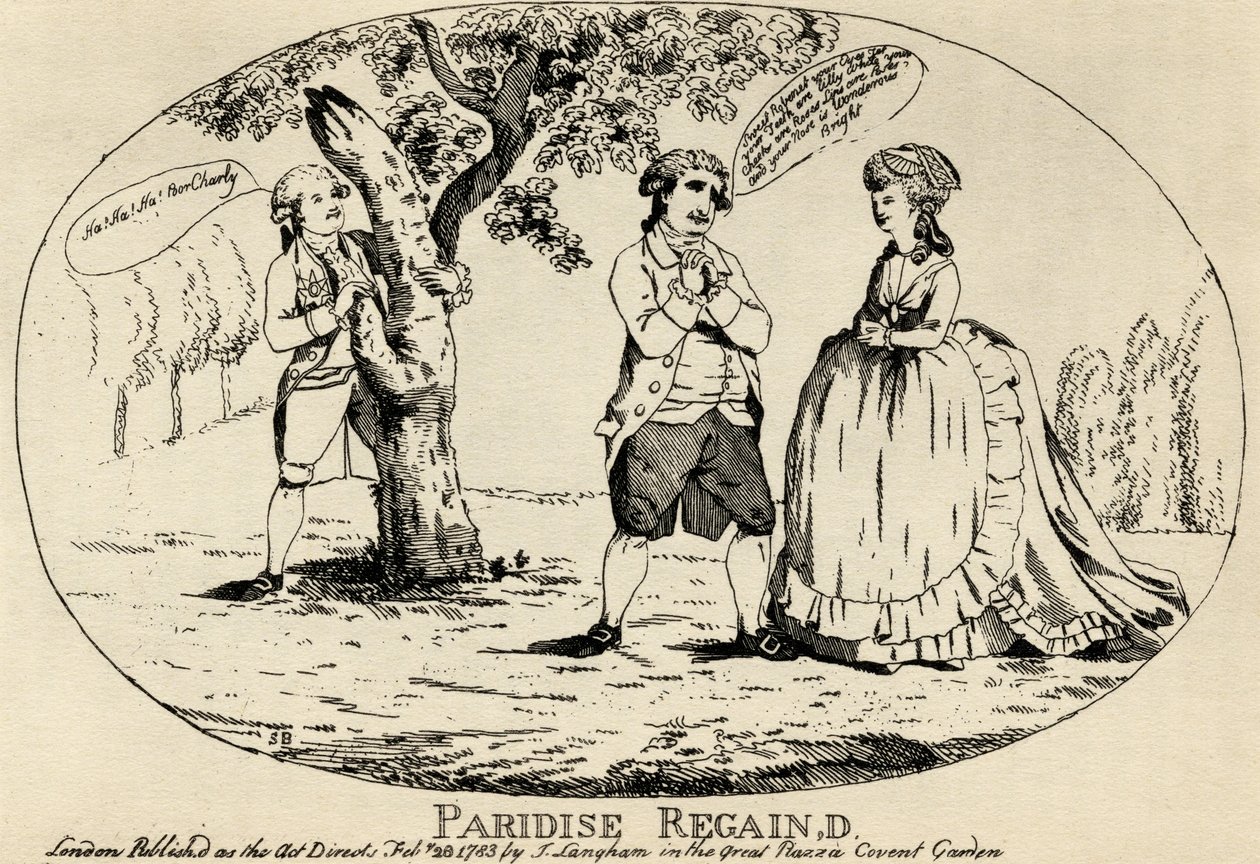 Paradise Regained, udgivet af J. Langham, 1783 af English School