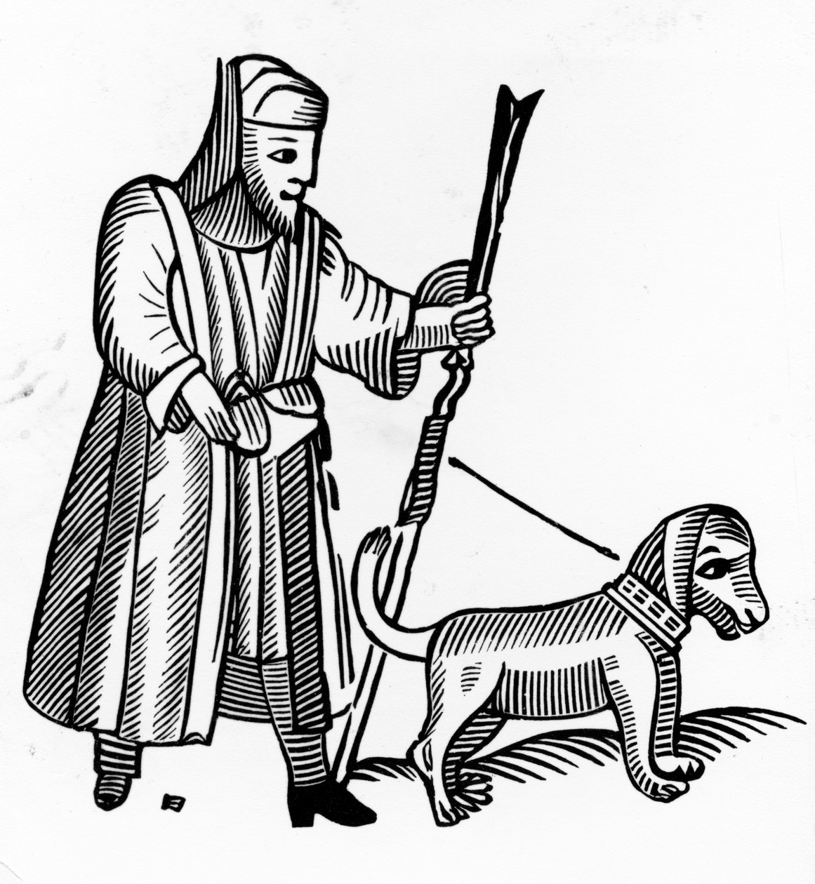 Pilgrim med hund af English School