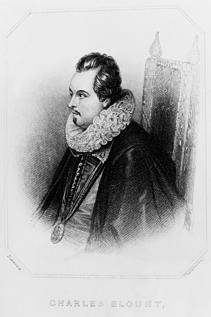 Portræt af Charles Blount (ca. 1562-1606), 8. jarl af Devonshire, fra "Lodge