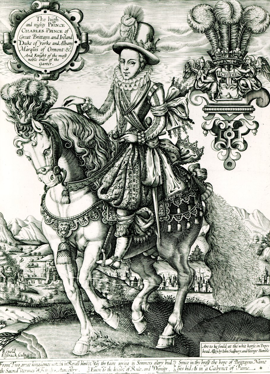 Portræt af Charles I som prins af English School