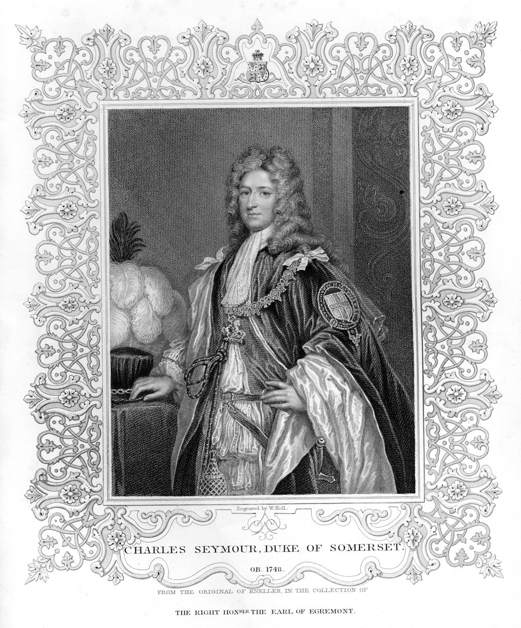 Portræt af Charles Seymour, hertug af Somerset af English School