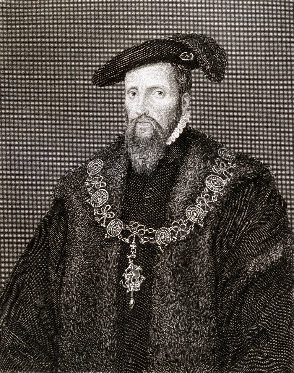Portræt af Edward Seymour (ca. 1500-52), 1. hertug af Somerset, fra "Lodge