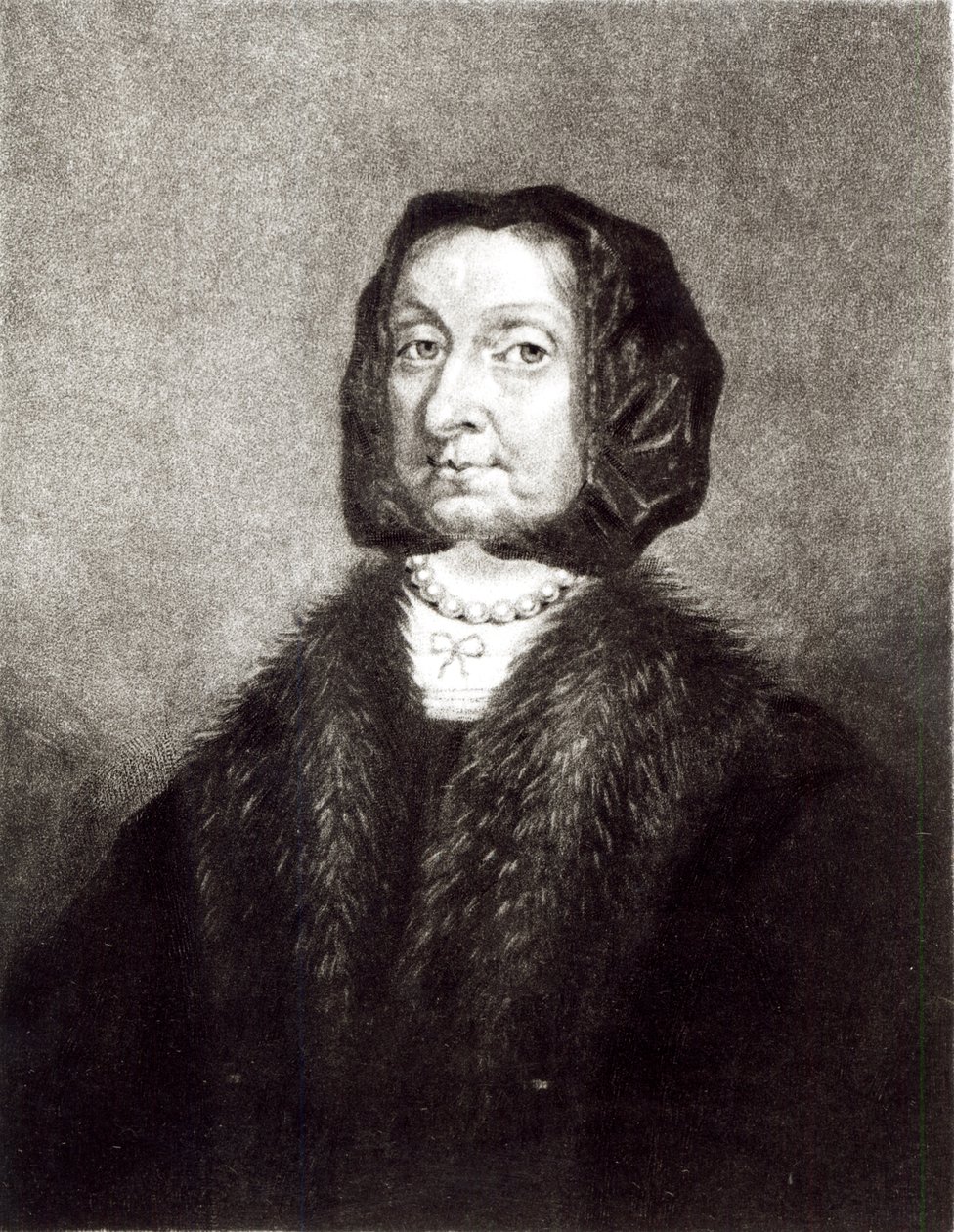 Portræt af Elizabeth Cromwell, indgraveret af Richard Earlom (1743-1822) og Charles Turner (ca. 1773-1857) (mezzotint) af English School
