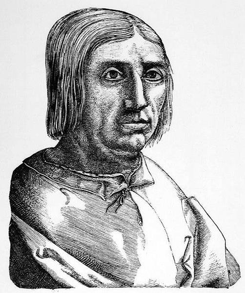 Portræt af Jacopo Sannazaro (1458-1530) illustration fra videnskab og litteratur i middelalderen og renæssancen, skrevet og indgraveret af Paul Lacroix, 1878 af English School