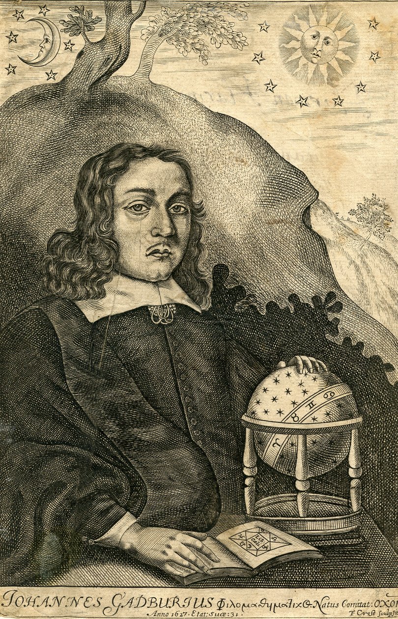 Portræt af John Gadbury, 1627 af English School