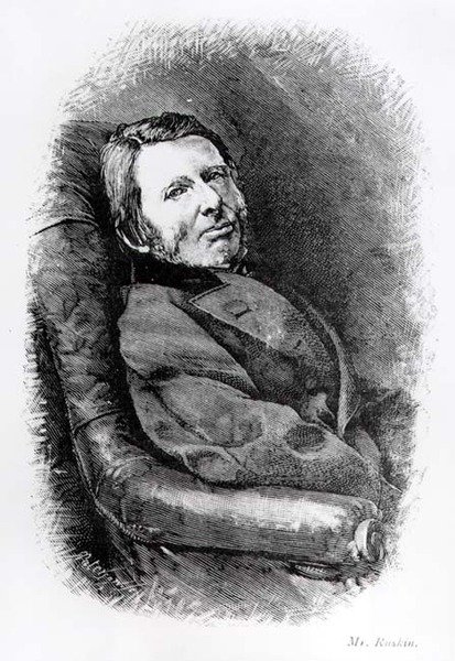 Portræt af John Ruskin (1819-1900) af English School