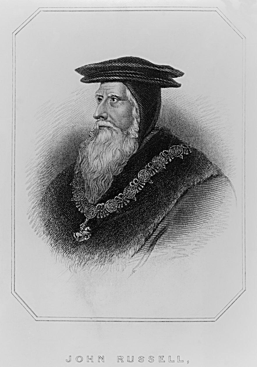 Portræt af John Russell (1485-1555) 1. jarl af Bedford, fra 