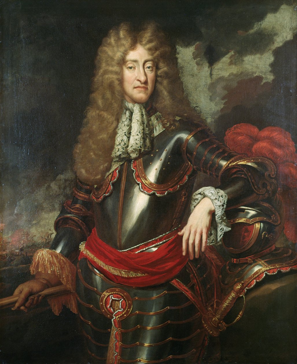 Portræt af kong Jakob II, ca. 1690 af English School