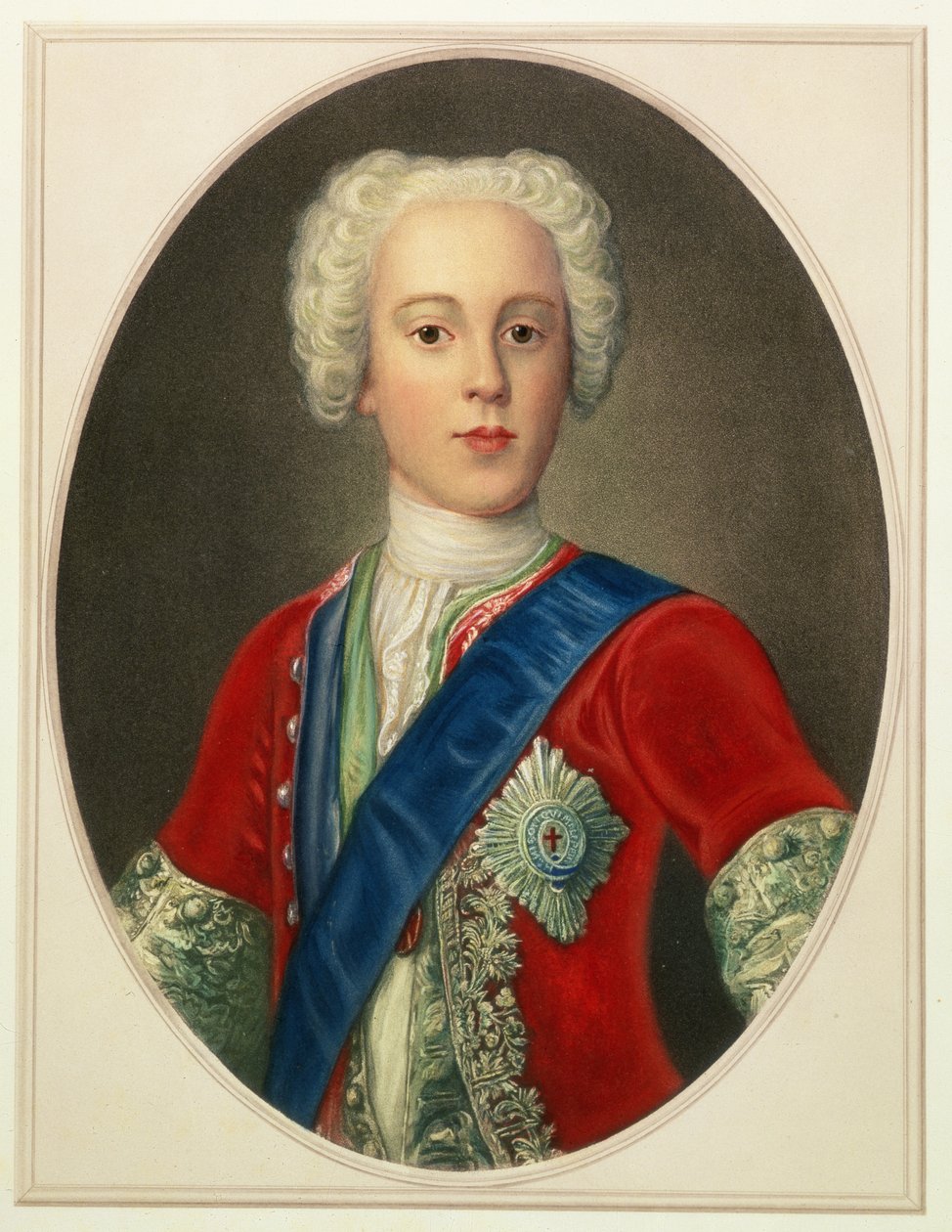 Portræt af prins Charles Edward Louis Philip Casimir Stewart (1720-88) den unge prætender eller 