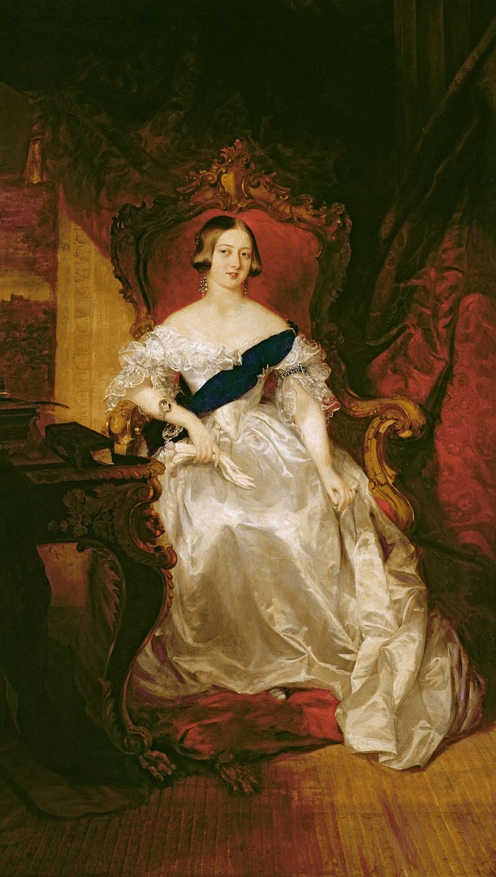 Portræt af dronning Victoria af English School