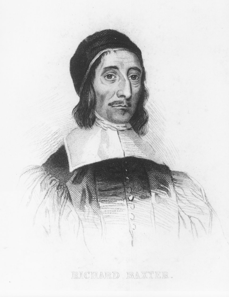 Portræt af Richard Baxter (1615-91) af English School