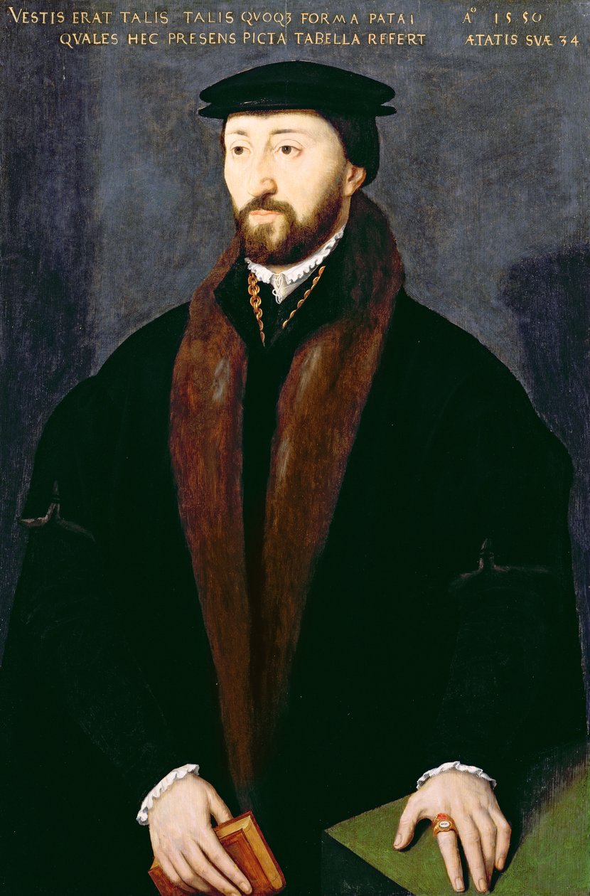 Portræt af Richard Pate (1516-88) velgører fra Corpus Christi College, Oxford 1550 af English School