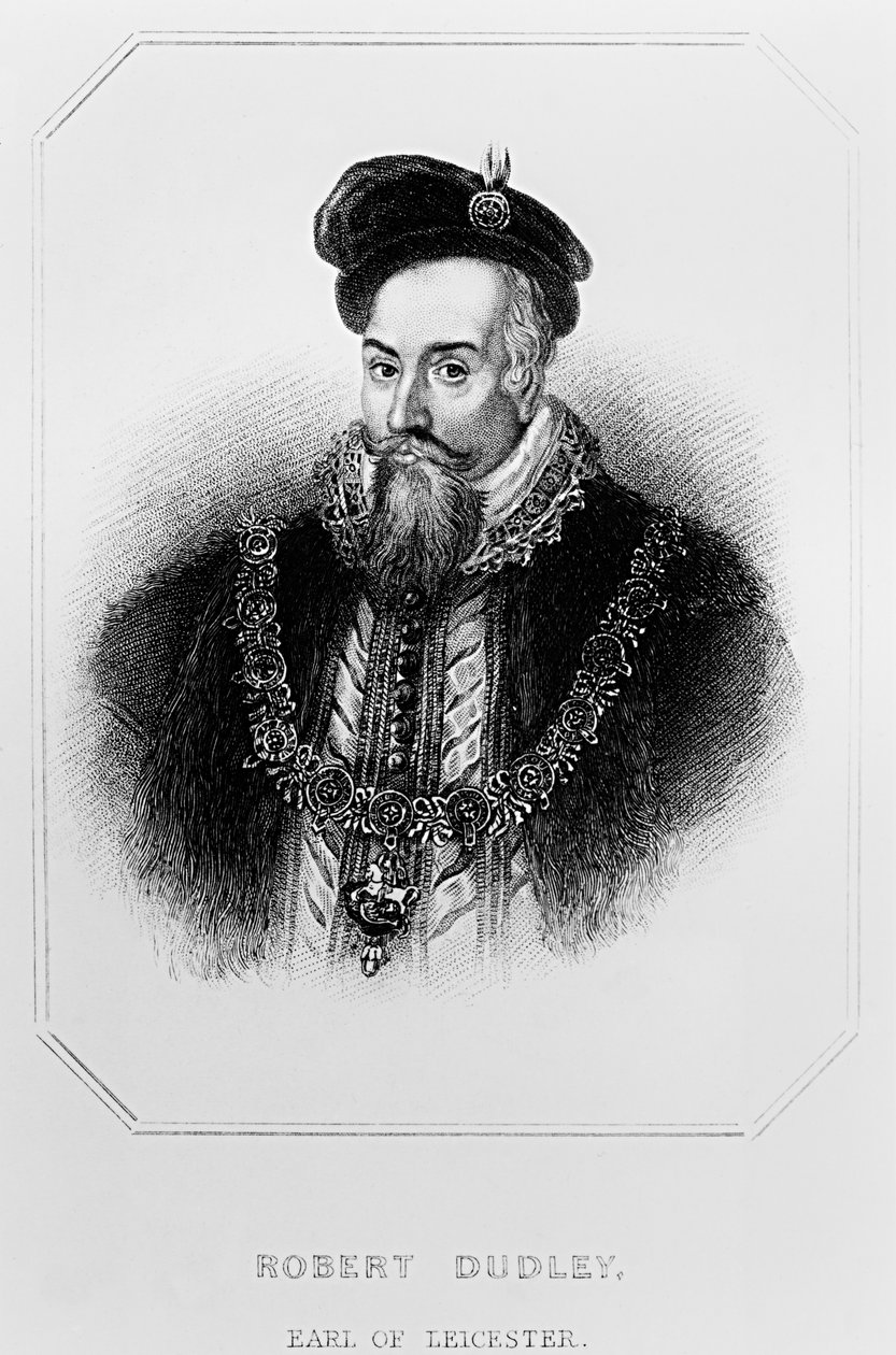 Portræt af Robert Dudley (1532-88) 1. jarl af Leicester, fra 