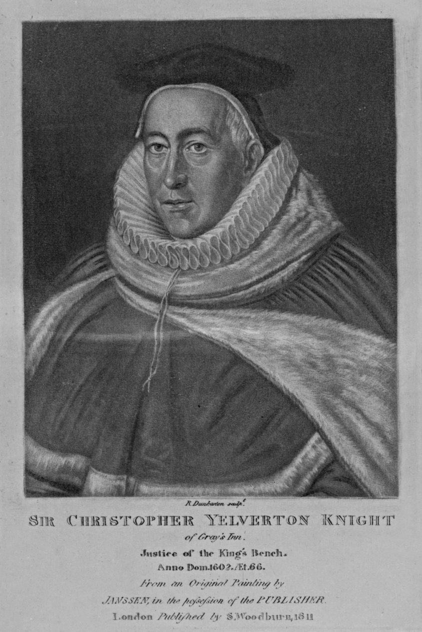 Portræt af Sir Christopher Yelverton, fra 