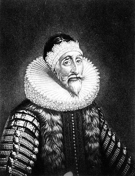 Portræt af Sir John Coke (1563-1644) indgraveret af Richard Earlom (1743-1822) og Charles Turner (ca. 1773-1857) fra Illustrious Characters in British History (mezzotint) af English School