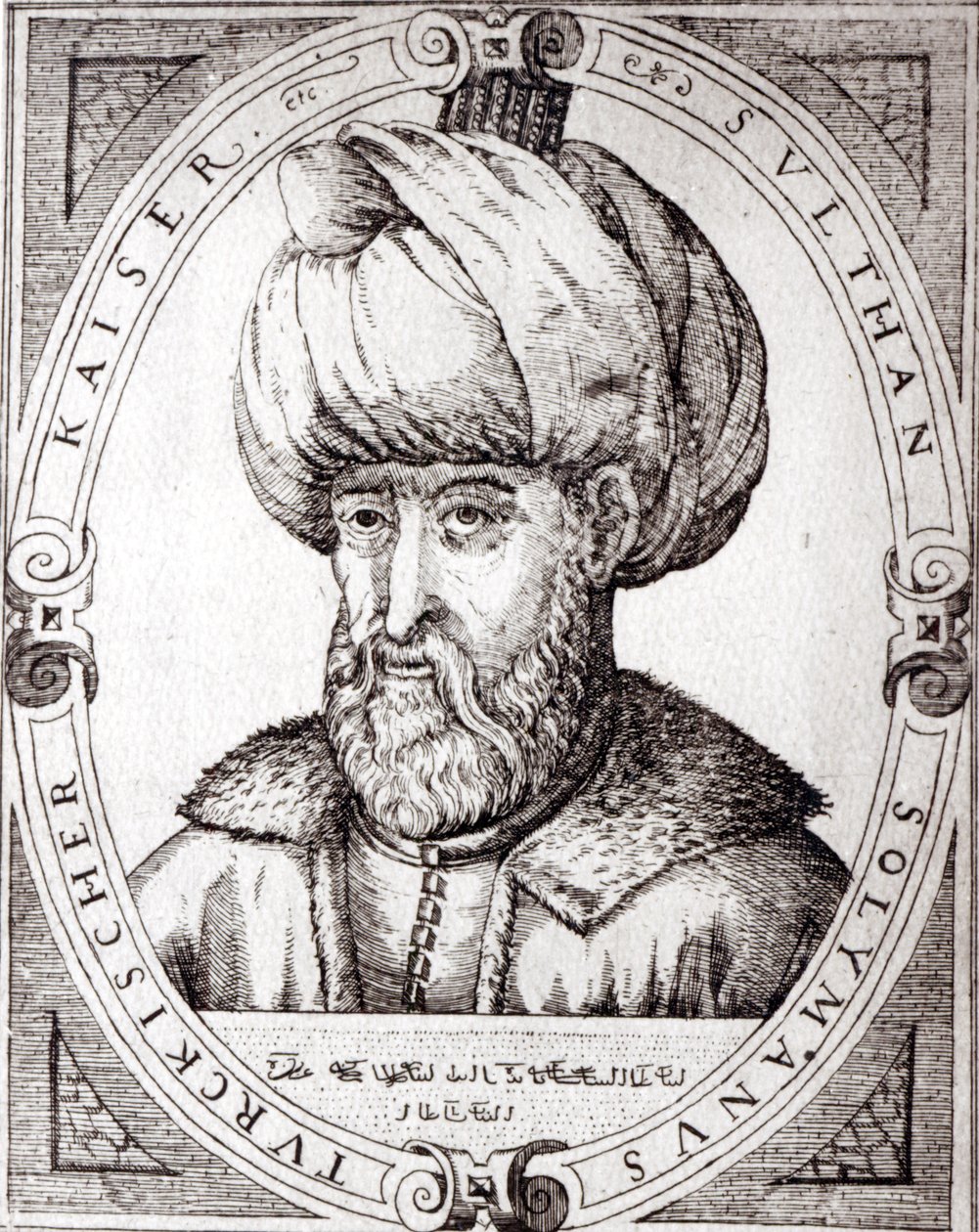 Portræt af Suleiman den Storslåede af English School