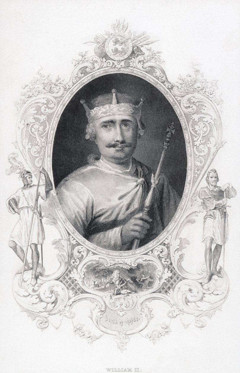 Portræt af Vilhelm II (1056-1100) af English School