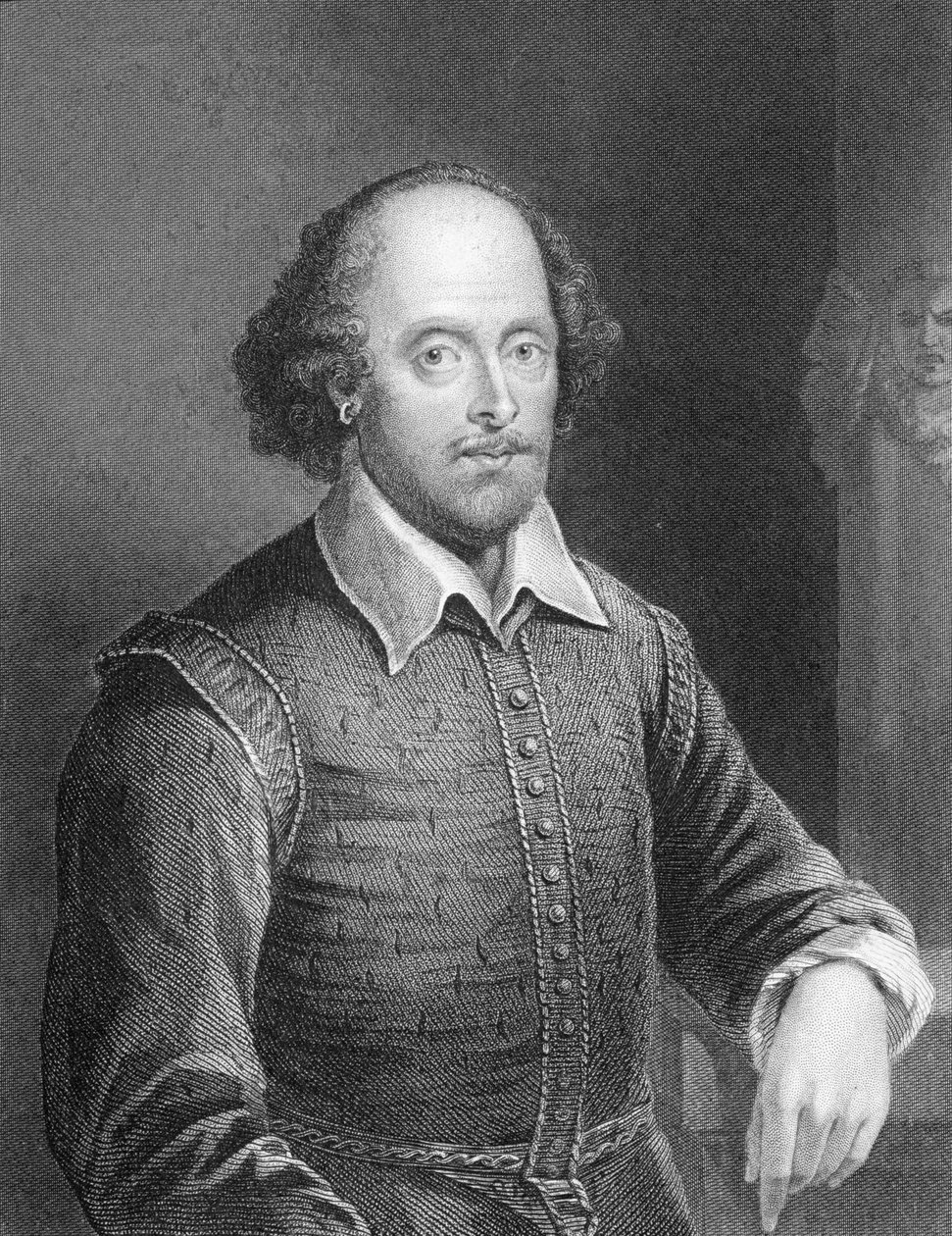 Portræt af William Shakespeare (1564-1616) af English School