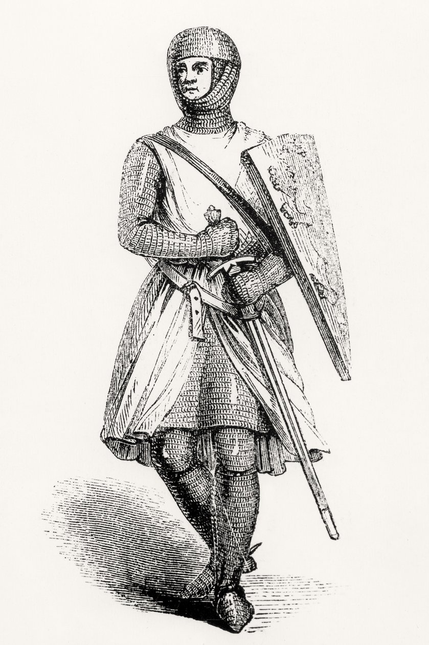 Portræt af William de Longespee, tredje jarl af Salisbury (d. 1226) af English School