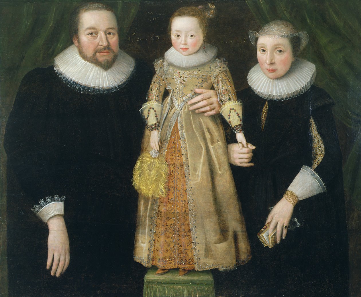 Portræt af en familie, 1627 (panel) af English School