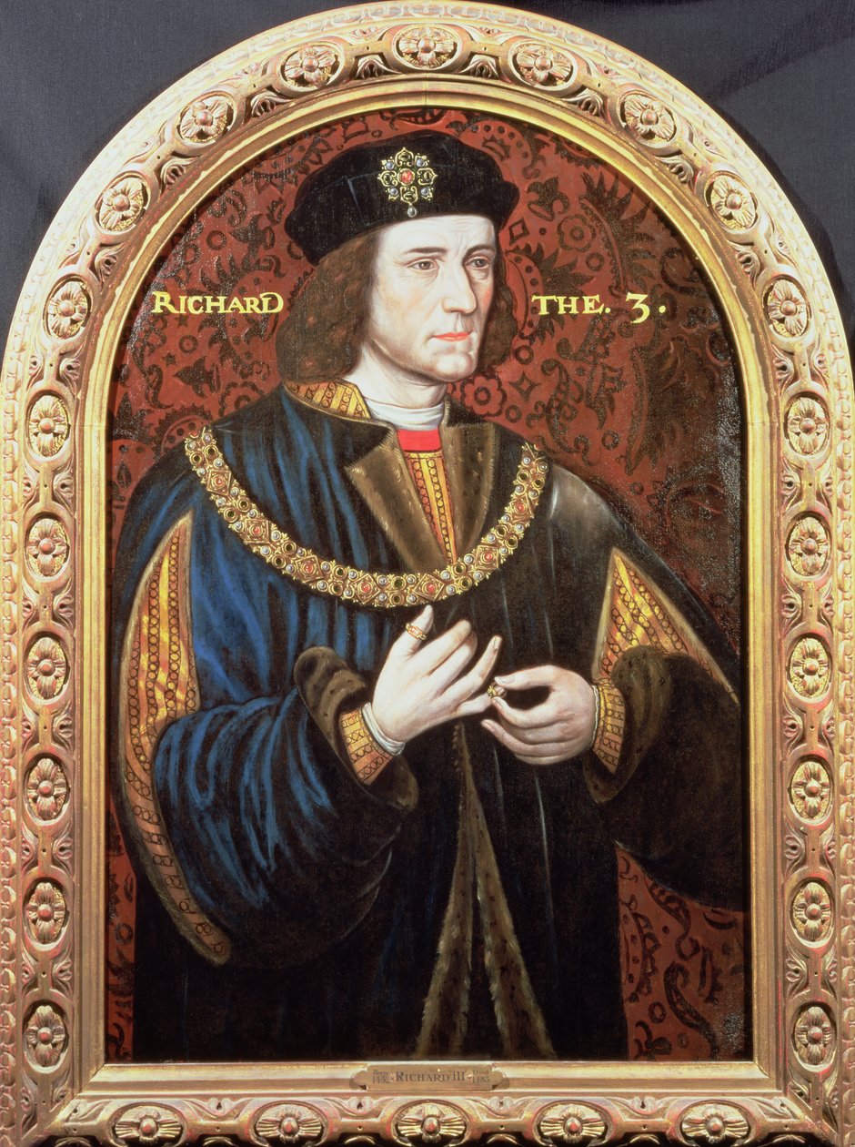 Posthumt portræt af Richard III (1452-85) 1580-1610 af English School