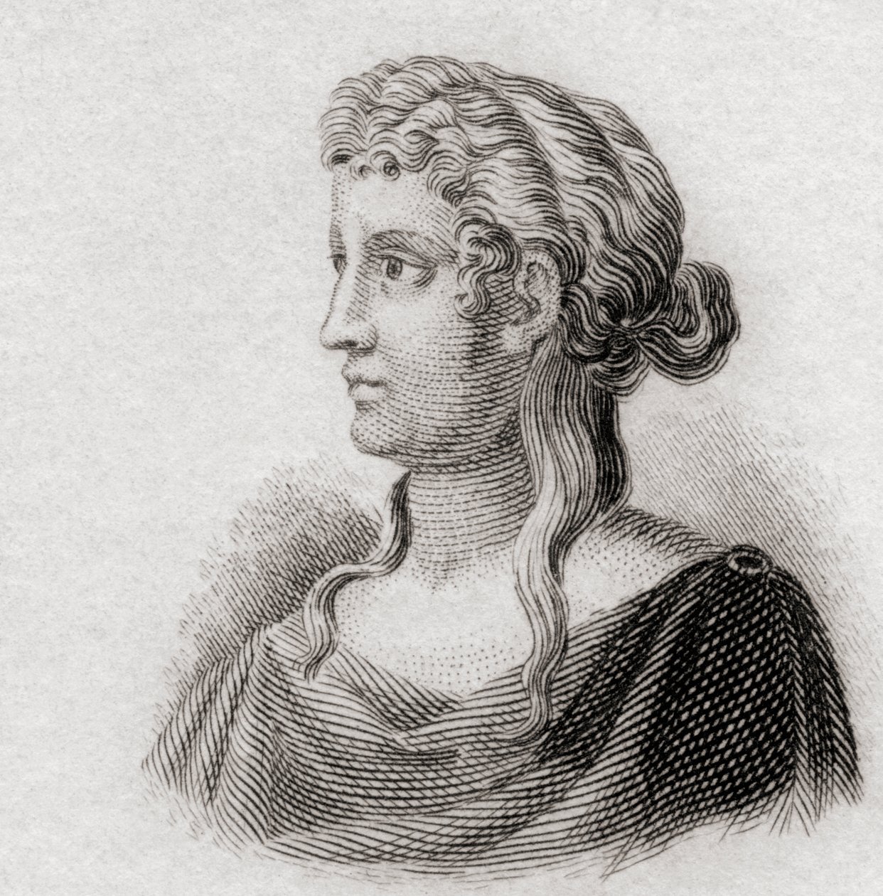 Sappho, 1825 af English School