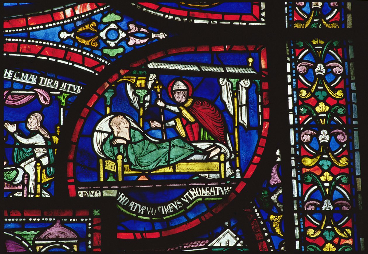 Scene fra livet af St. Thomas a Becket, Trinity Chapel Windows, c.1220 af English School