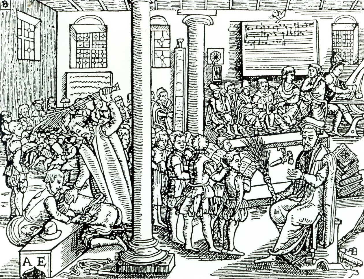 Skolestue i Tudor-tiden af English School