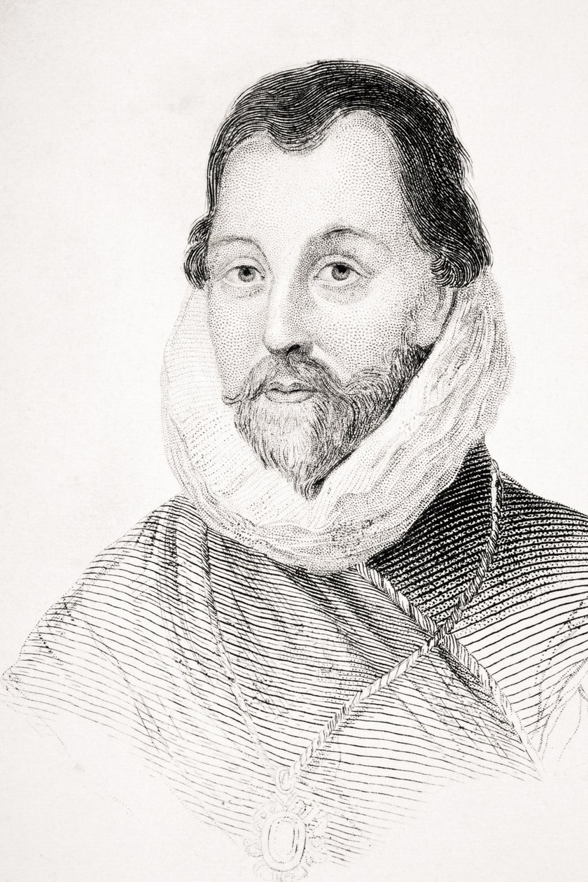 Sir Francis Drake, illustration fra 