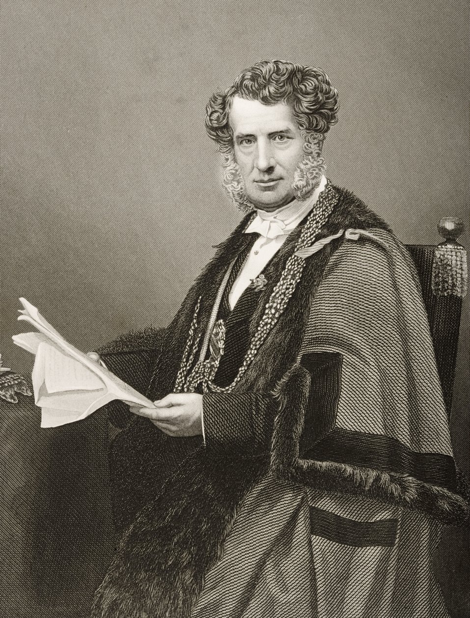 Sir Robert Walter Carden (1801-88) 1. Baronet af English School